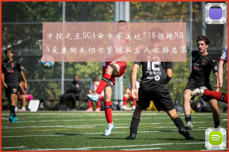 中投之王SGA命中率高达538领跑NBA麦康纳米切尔紧随其后大帝排名第七